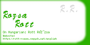 rozsa rott business card